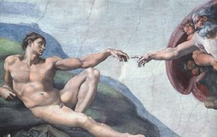 La creación de Adan - Miguel Angel Buonarroti