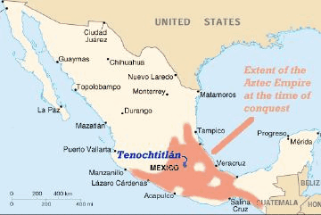 El  Imperio Azteca a la llegada de los españoles